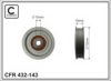 CAFFARO 432-143 Deflection/Guide Pulley, v-ribbed belt